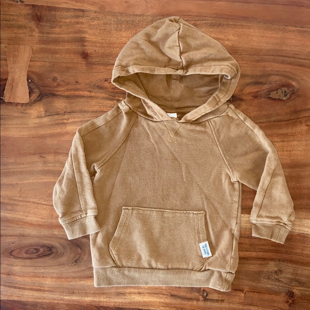 H&M baby boy khaki sweat suit pants and hoodie sweatshirt set 18 months - Picture 4 of 15
